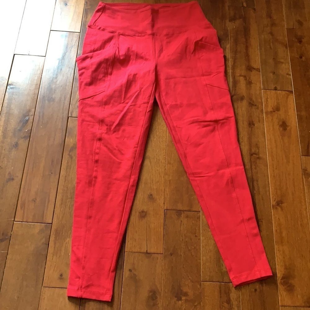 New Zenana red pocket leggings